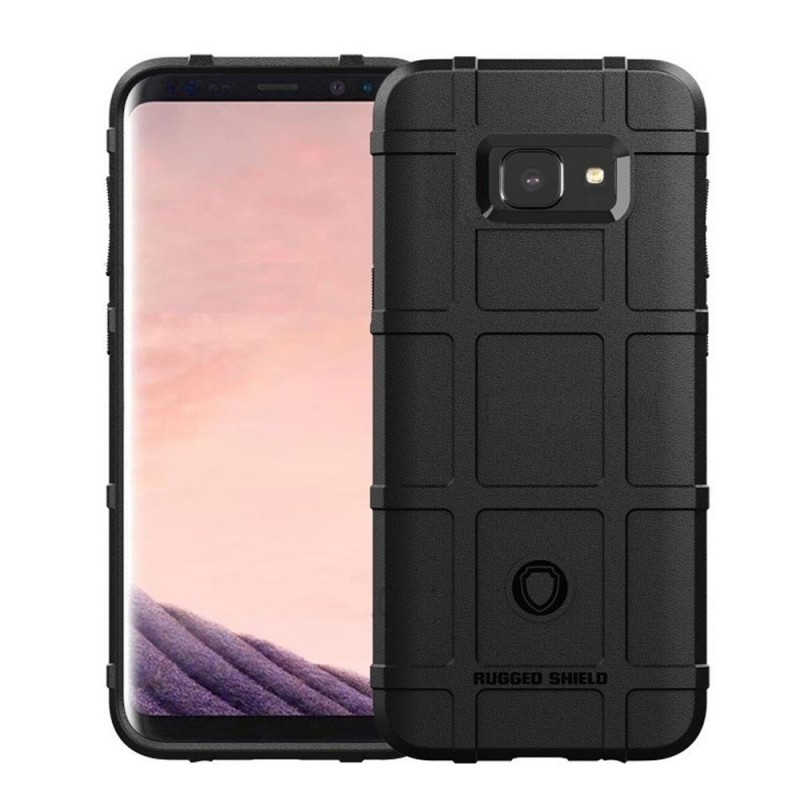 Anti-shock Square Armor Case Rugged Cover (Samsung Galaxy J4 Plus) black