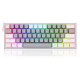 Redragon μηχανικό πληκτρολόγιο 60% K617 Fizz RGB (white/grey)*