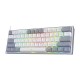 Redragon μηχανικό πληκτρολόγιο 60% K617 Fizz RGB (white/grey)*