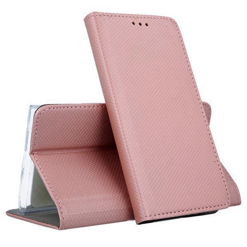 Smart Magnetic Leather Book Cover (Xiaomi Redmi 9A / AT) rose gold