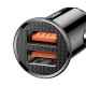 Baseus Circular Smart Car Charger 2x USB QC3.0 SCP AFC 30W (CCALL-YD01) black