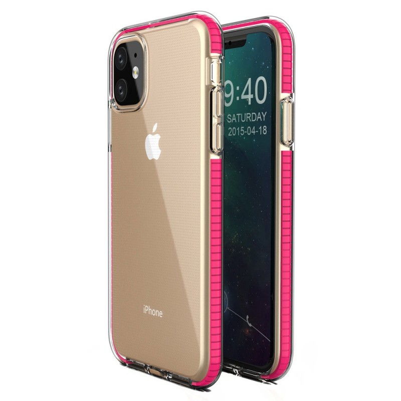 Spring Gel Case Back Cover (iPhone 11) pink