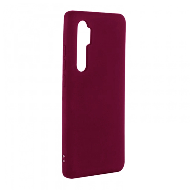 Soft Matt Case Back Cover (Xiaomi Mi Note 10 Lite) burgundy
