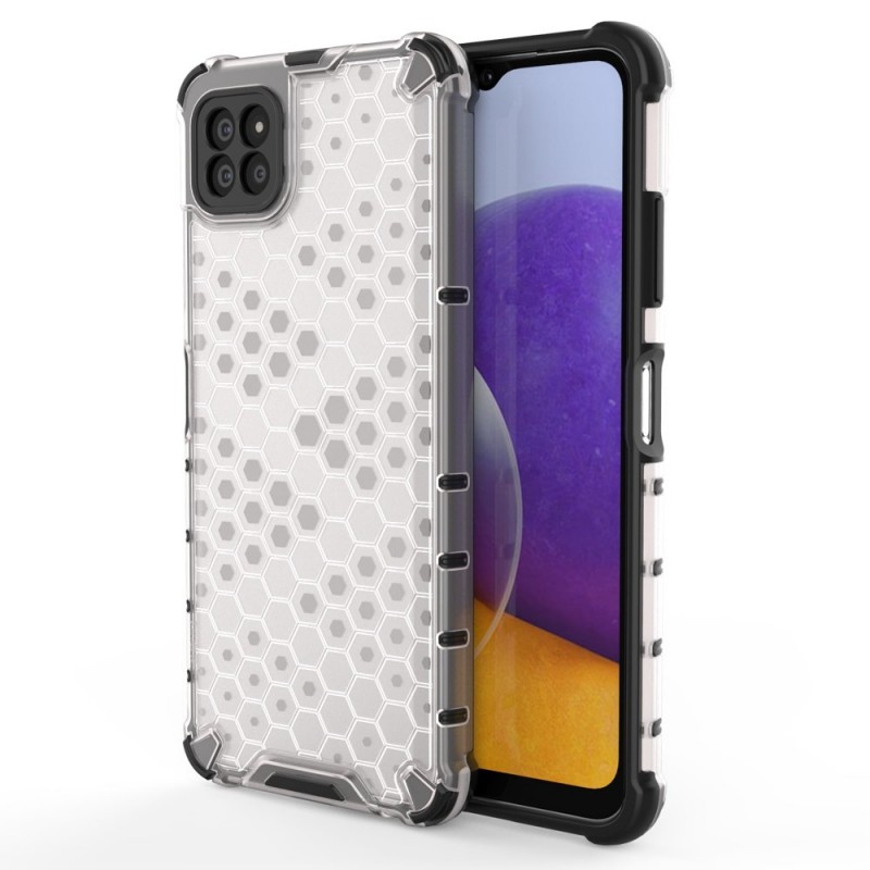 Honeycomb Armor Shell Case (Samsung Galaxy A22 5G) clear
