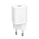 Baseus Super Si 1C Wall Charger Type-C 20W PD + Type-C / Lightning Cable 1m (TZCCSUP-B02) white