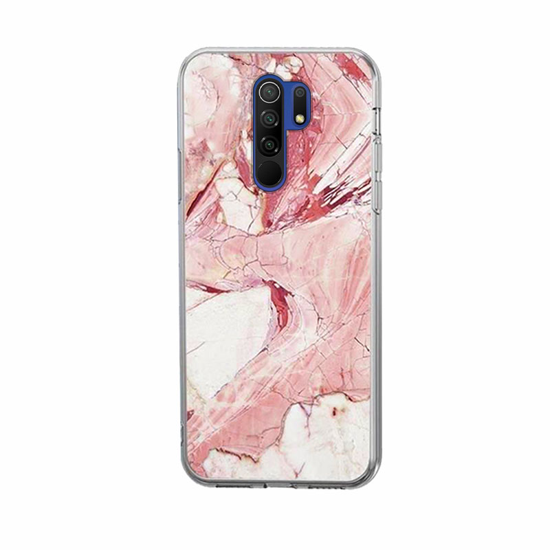 Wozinsky Marble Case Back Cover (Xiaomi Redmi 9) pink