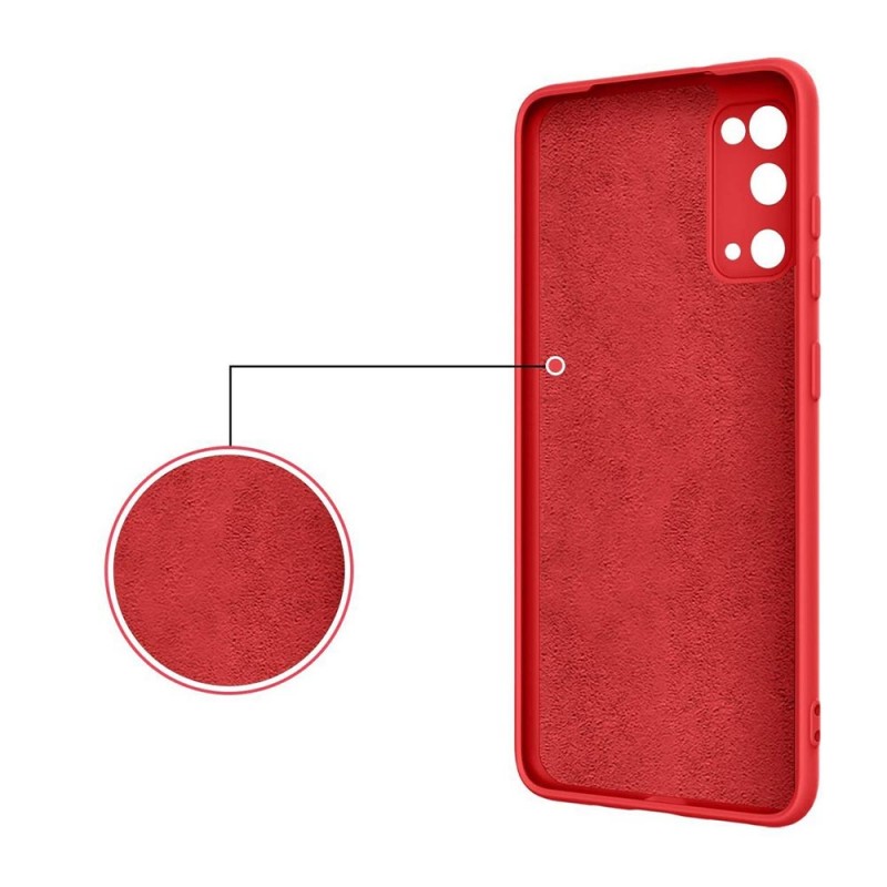 Finger Grip Case Back Cover (Samsung Galaxy S21 FE) red