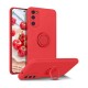 Finger Grip Case Back Cover (Samsung Galaxy S21 FE) red