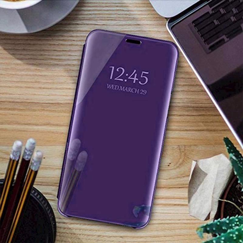 Clear View Case Book Cover (Samsung Galaxy A42 5G) violet