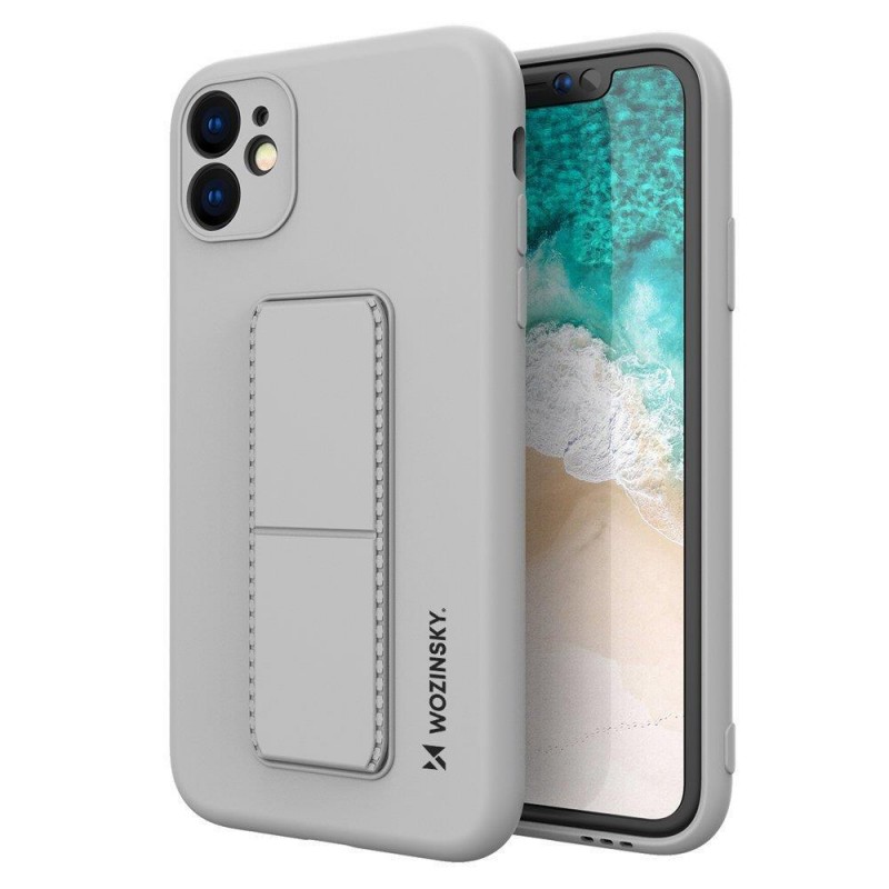 Wozinsky Kickstand Flexible Back Cover Case (iPhone 11 Pro) grey