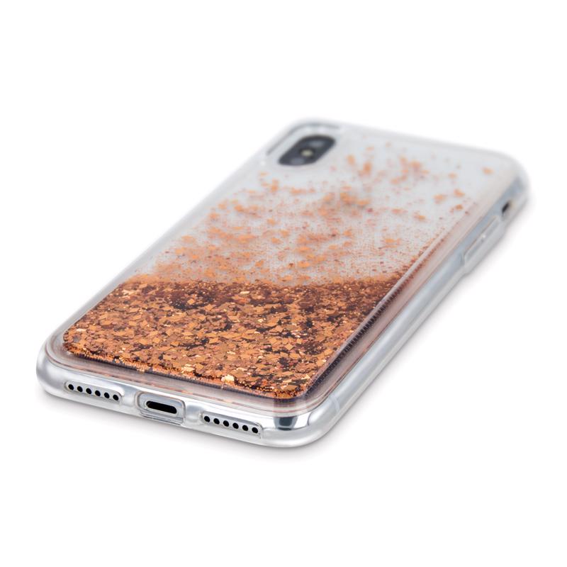 Liquid Crystal Glitter Armor Back Cover (iPhone 14) gold