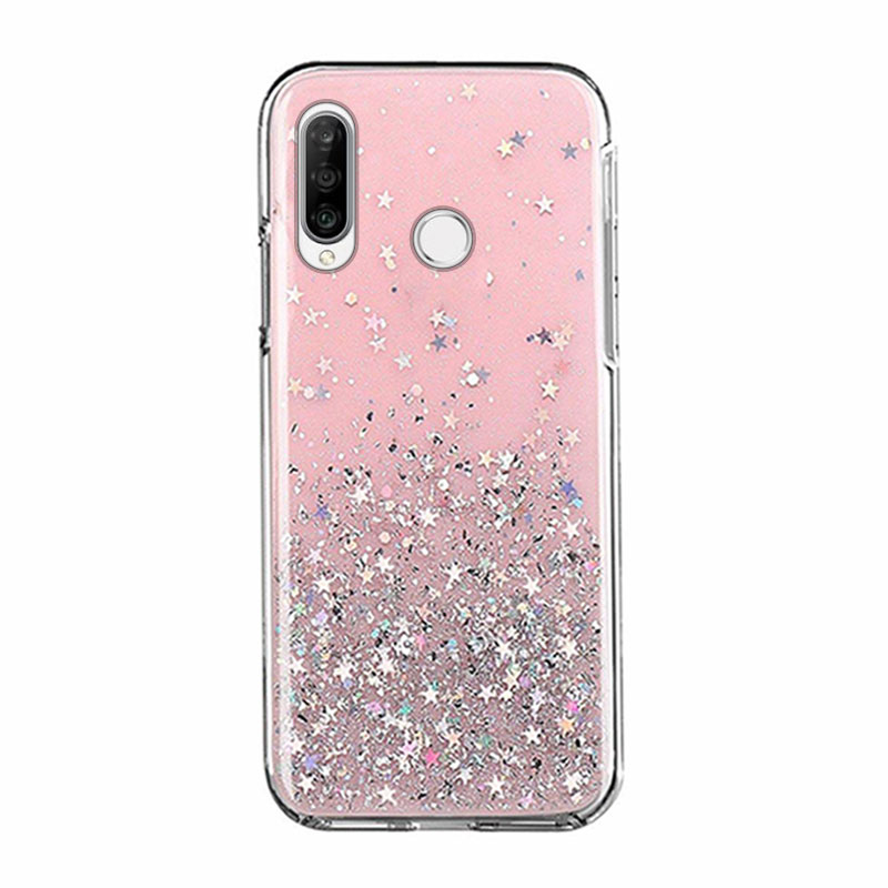Star Glitter Shining Armor Back Cover (Samsung Galaxy M11) pink