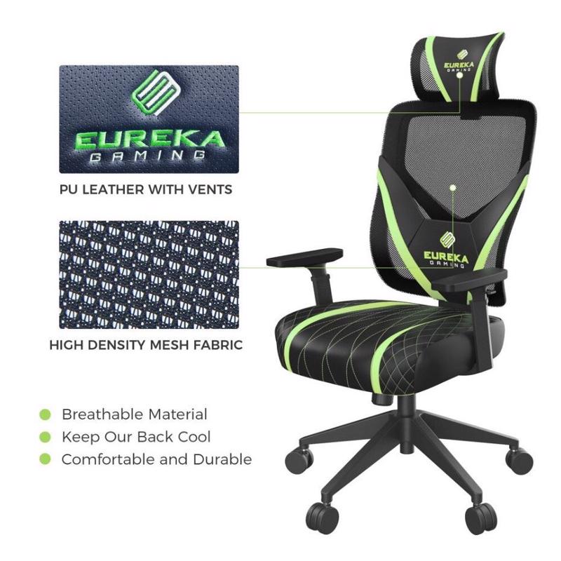 Gaming Chair Καρέκλα Eureka Ergonomic® ONEX-GE300-BG