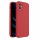Wozinsky Color Silicone Back Cover Case (iPhone 12) red