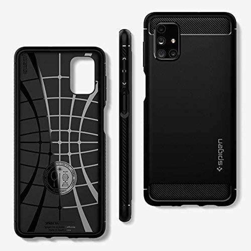 Spigen® Rugged Armor™ Case (Samsung Galaxy M51) matte black