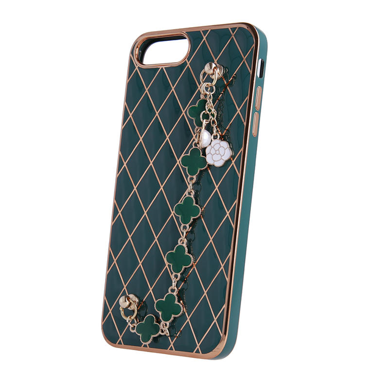 Glamour Quilted Case Back Cover (iPhone SE 2 / 8 / 7) green