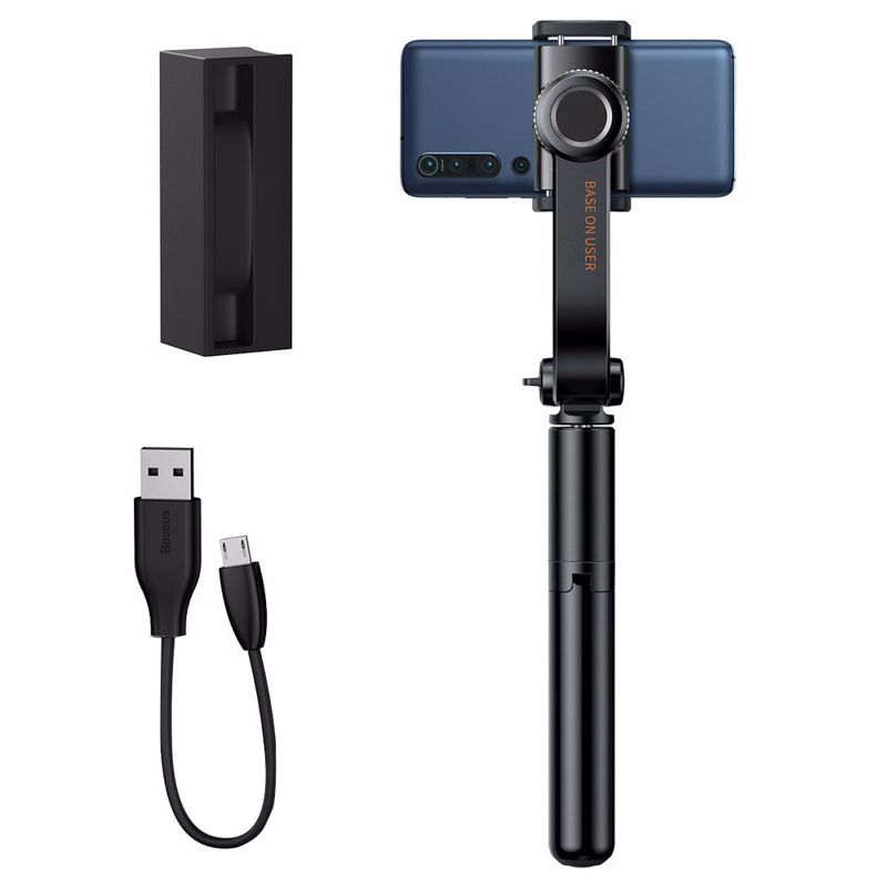 Baseus Gimbal Lovely Uniaxial Selfie Stick + Τρίποδο (SULH-01) black Baseus Gimbal Lovely Uniaxial Selfie Stick + Τρίποδο (SULH-01) black