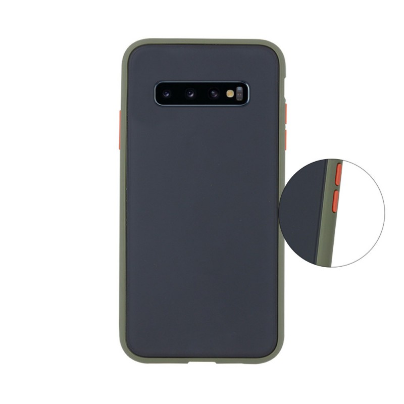 Colored Buttons Case Back Cover (Samsung Galaxy S10) green