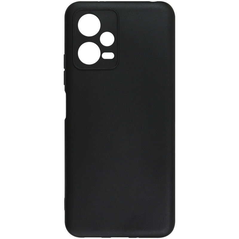 Soft Matt Case Back Cover (Xiaomi Poco X5 5G / Redmi Note 12 5G) black
