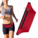 Running Belt Canvas with Headphone Cutout (red)