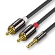 Ugreen Audio Cable 3.5mm Mini Jack (male) / 2xRCA (male) 3m (10590) black