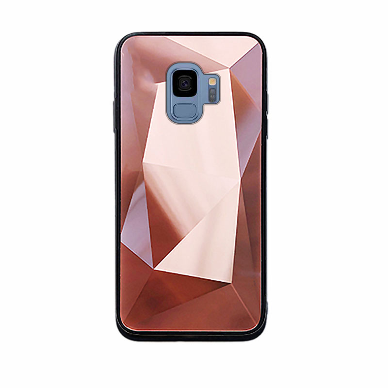 Diamond Mirror Case Back Cover (Samsung Galaxy S9) pink-gold