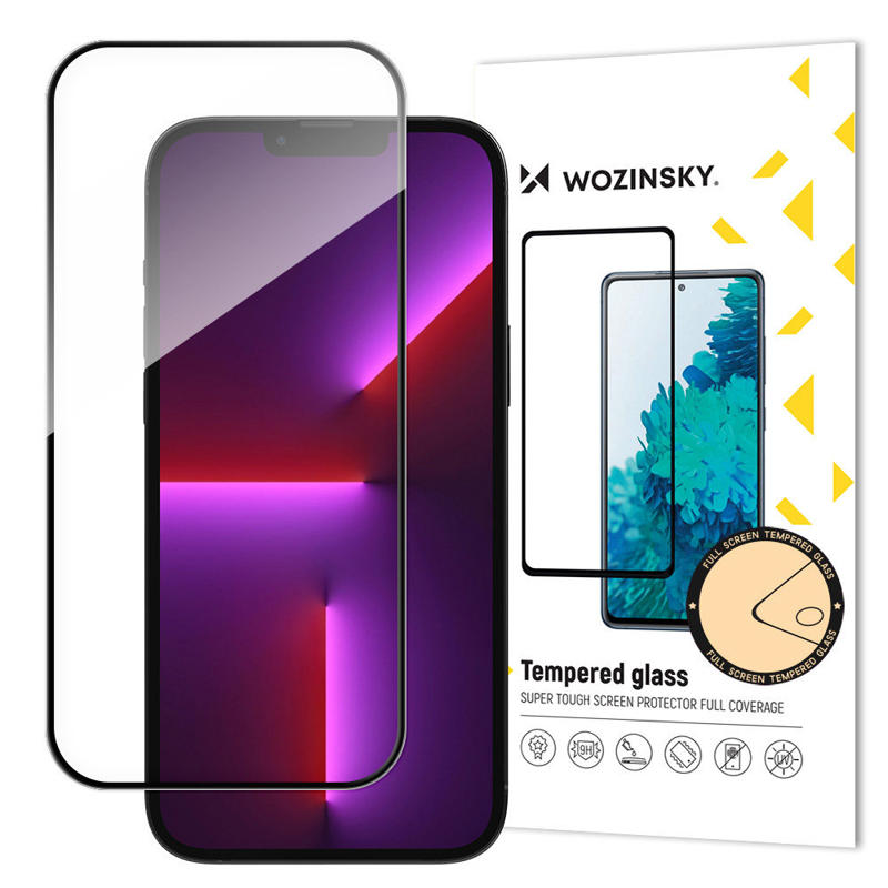 Wozinsky Tempered Glass Full Glue And Coveraged (iPhone 15 Pro Max) black