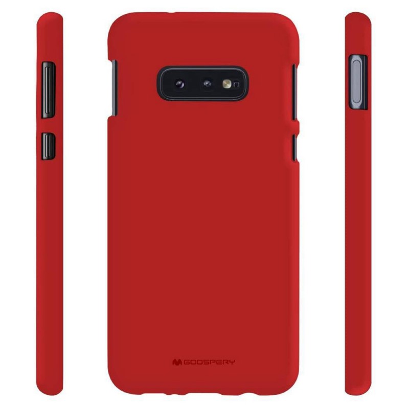 Goospery Soft Feeling Back Cover (Samsung Galaxy S10 Plus) red