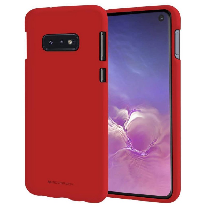 Goospery Soft Feeling Back Cover (Samsung Galaxy S10 Plus) red