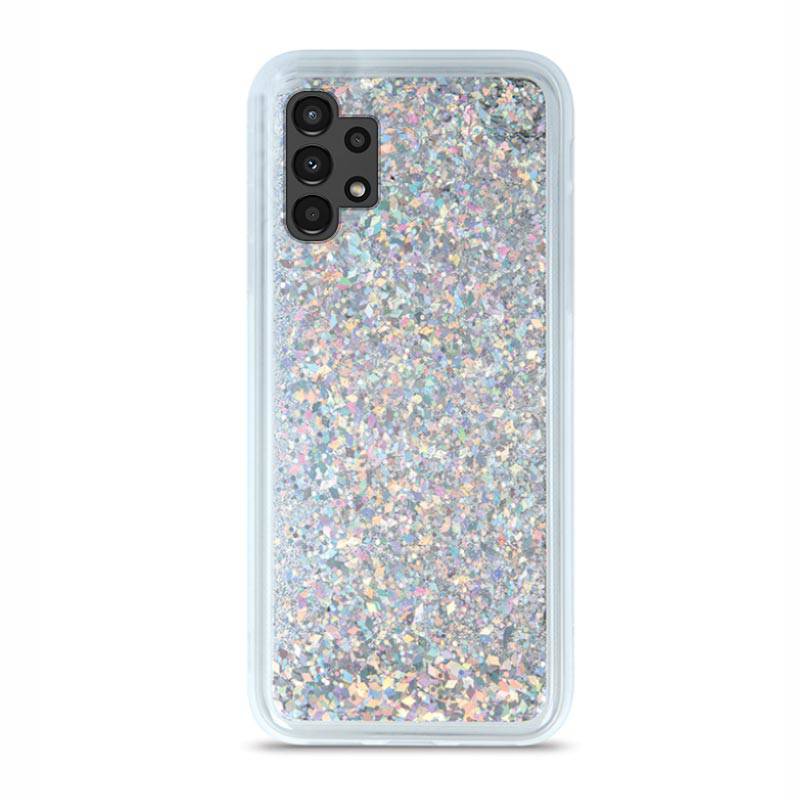 Liquid Crystal Glitter Armor Back Cover (Samsung Galaxy A23) silver