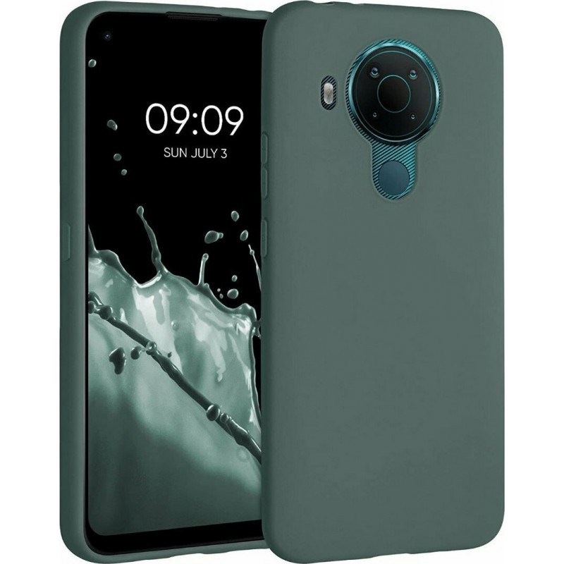Soft Matt Case Back Cover (Nokia 5.4) dark-green