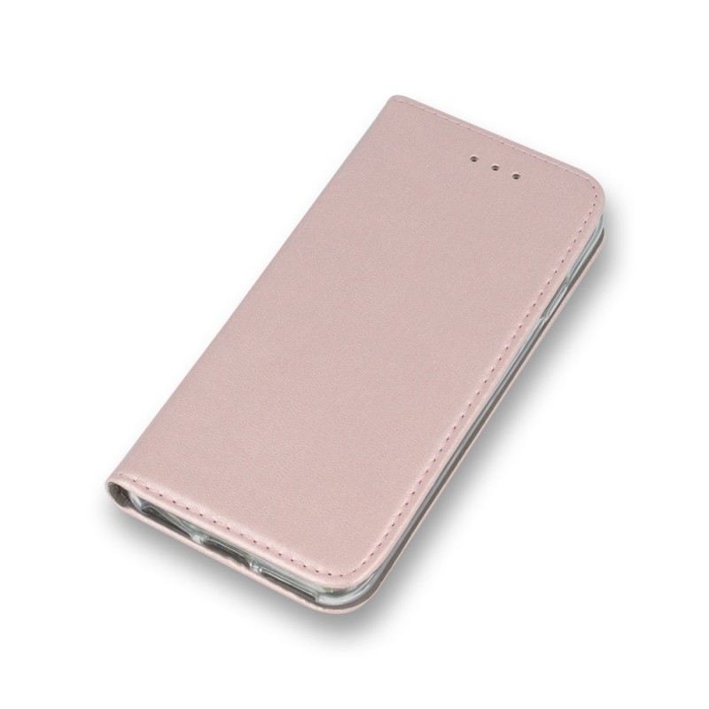 Smart Magnetic Leather Book Cover (Huawei Y5 2019) rose gold