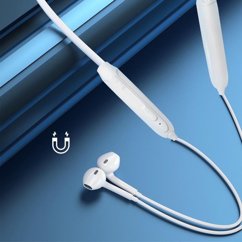 Dudao Magnetic Ακουστικό Bluetooth (U5B) white