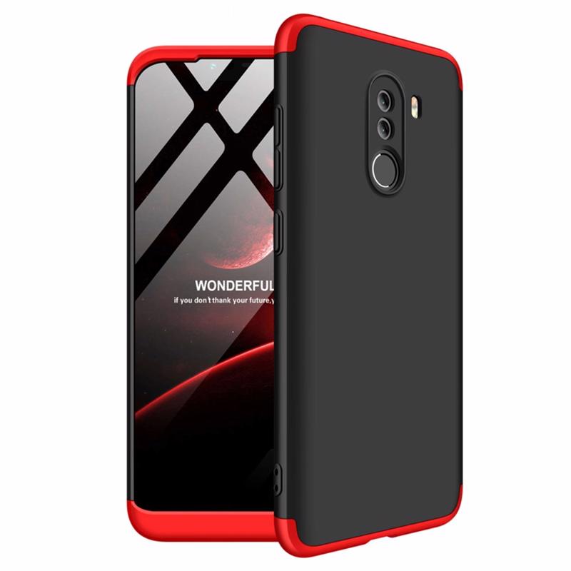 GKK 360 Full Body Cover (Xiaomi Pocophone F1) black-red