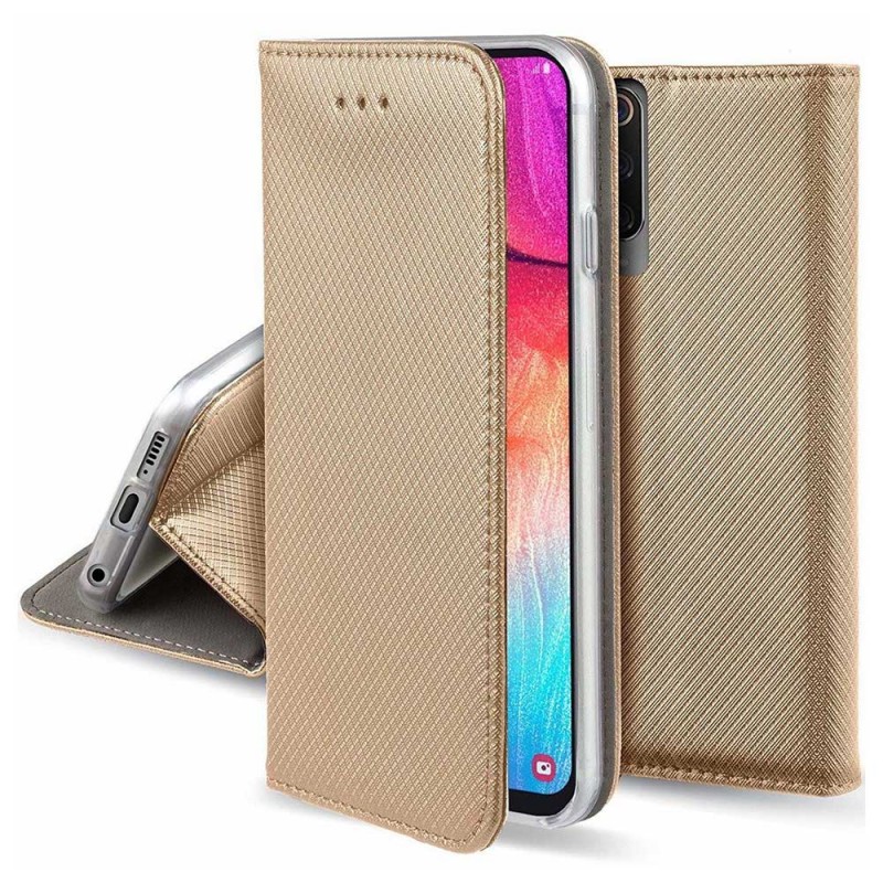 Smart Magnet Book Cover (Samsung Galaxy Note 10 Plus) gold