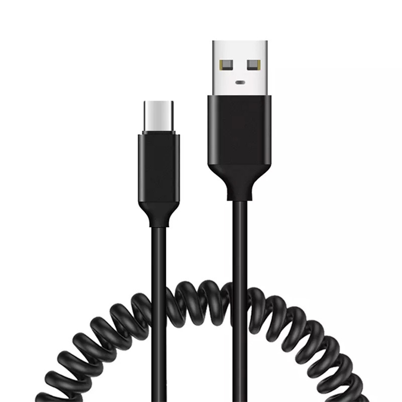 Coil Type-C Cable 66W 5A 1m (black)