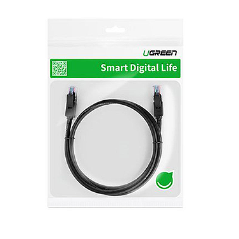 Ugreen Ethernet Cable Cat 6 UTP 1000Mbps 2m (black)