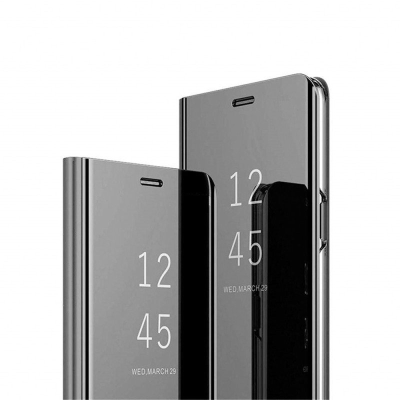 Clear View Case Book Cover (Samsung Galaxy A40) black