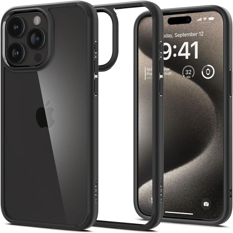 Spigen® Ultra Hybrid™ ACS06713 Case (iPhone 15 Pro) matte black