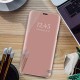 Clear View Case Book Cover (Samsung Galaxy A21S) rose gold