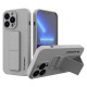 Wozinsky Kickstand Flexible Back Cover Case (iPhone 13 mini) grey