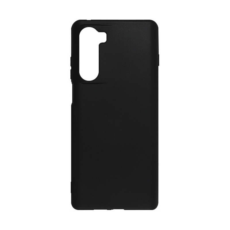 Silicone Soft Case Back Cover (Motorola Moto G200 5G) black
