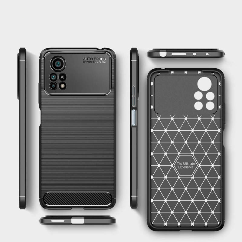 Nexeri Carbon Case Back Cover (Xiaomi Poco X4 Pro) black