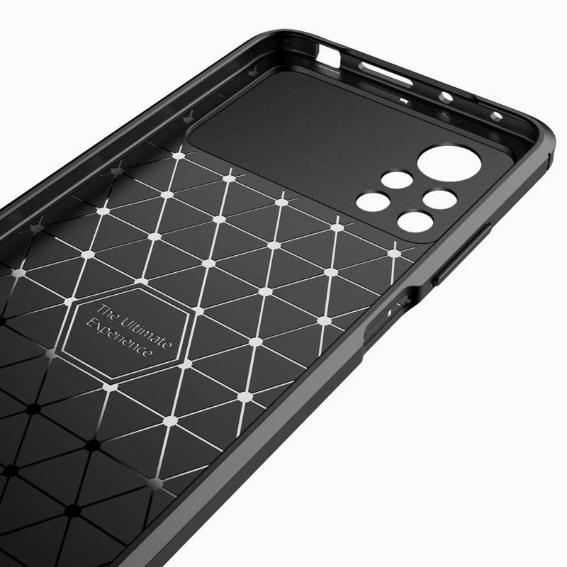 Nexeri Carbon Case Back Cover (Xiaomi Poco X4 Pro) black