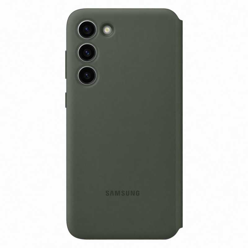 Samsung Smart View Wallet Case (Samsung Galaxy S23 Plus) (EF-ZS916CGEGWW) khaki