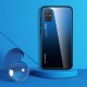 Tempered Glass Case Back Cover (Samsung Galaxy A71) black-blue