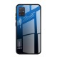 Tempered Glass Case Back Cover (Samsung Galaxy A71) black-blue