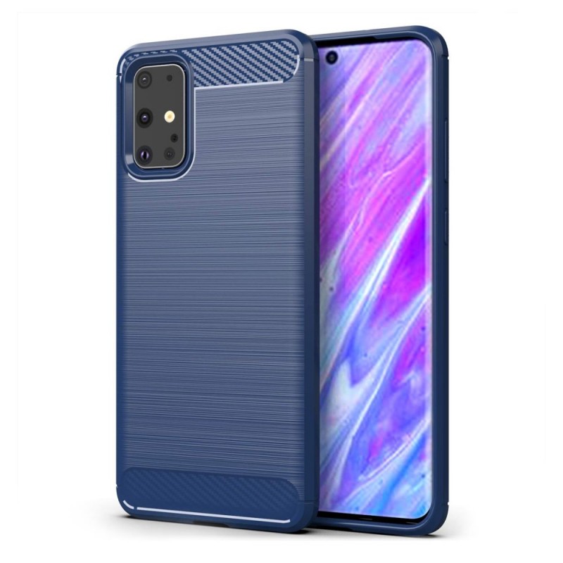 Carbon Case Back Cover (Samsung Galaxy A41) blue