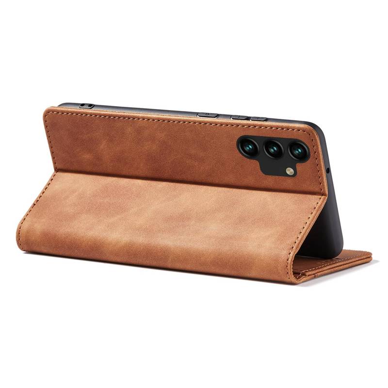 Magnet Fancy Wallet Case (Samsung Galaxy S22) brown