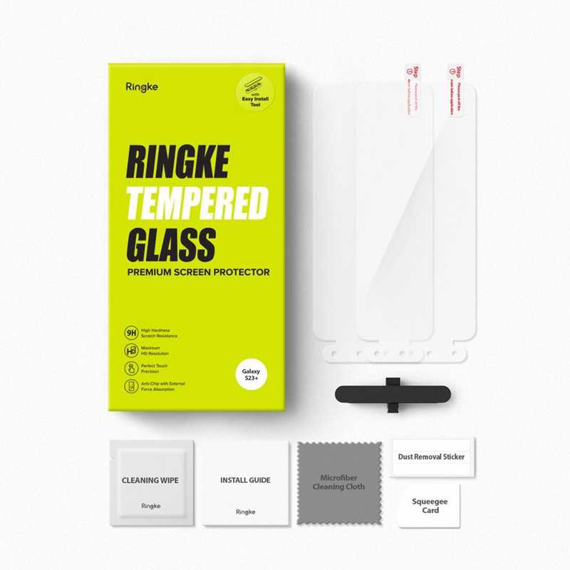 Ringke Invisible Defender TG 2x Tempered Glass (Samsung Galaxy S23 Plus) clear